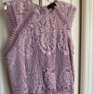 Laundry Lilac Lace Top